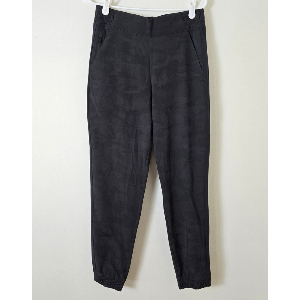 Athleta Pant Brooklyn Camo Jogger Womens 4 Black